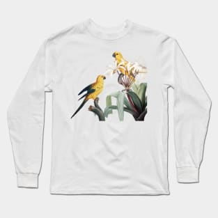 Parrot Bird Wildlife Painting Long Sleeve T-Shirt